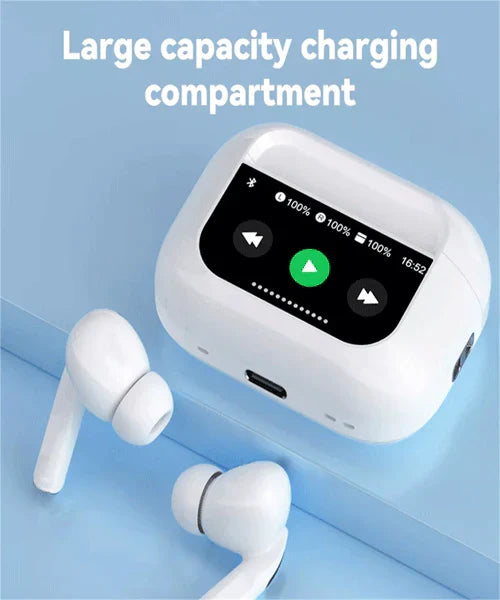 Smart Touch Screen Earpods Pro with Noise Cenca ANC / ENC (Extreem Quality)